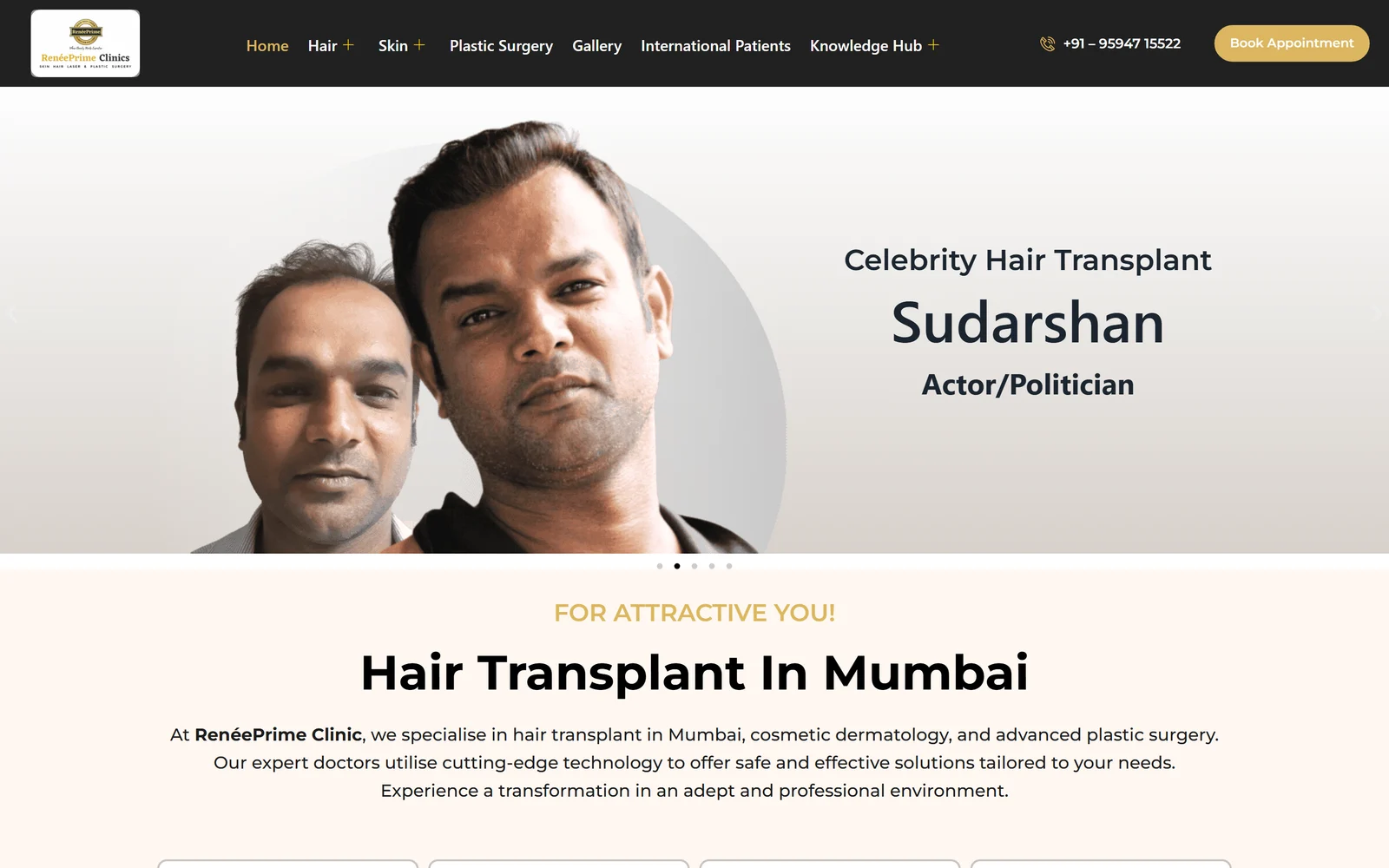 RenéePrime Clinic website built by WitsCode